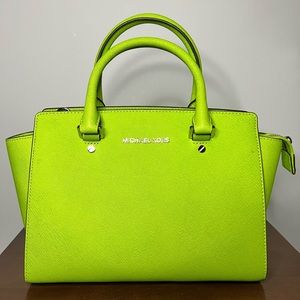 Michael Kors Lime Green Handbag